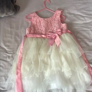 Couture Princess Pink Lace Dress